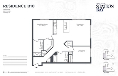 2 beds, 2 baths, $3,430