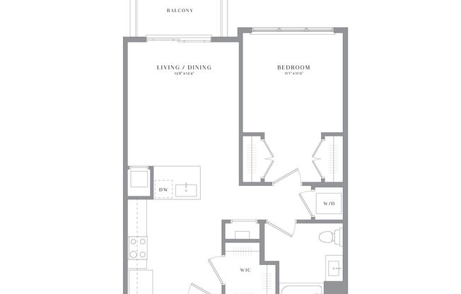 1 bed, 1 bath, 743 sqft, $2,500, Unit 3311