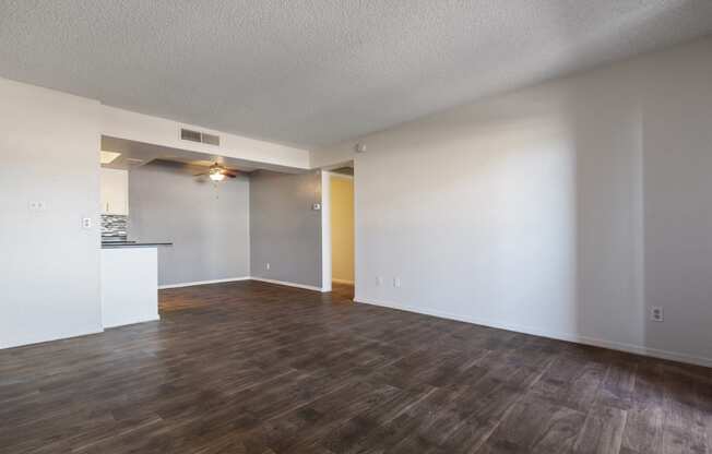 Living Room Empty at Avenue 8 Apartments in Mesa AZ Nov 2020