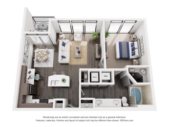 1 bed, 1 bath, 787 sqft, $1,756