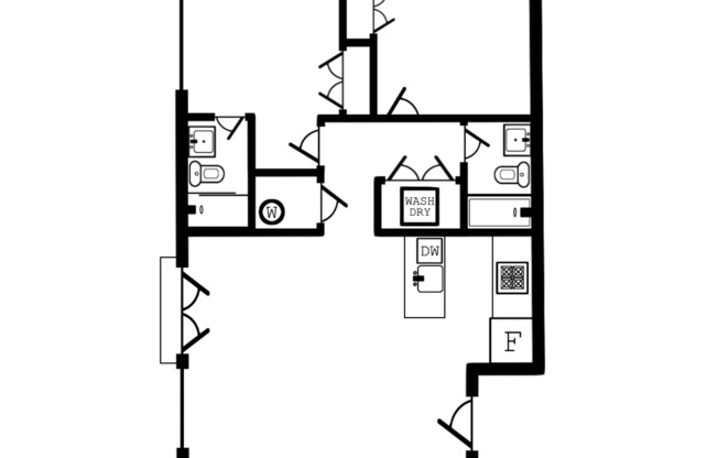 2 beds, 2 baths, 1,000 sqft, $2,400, Unit 209