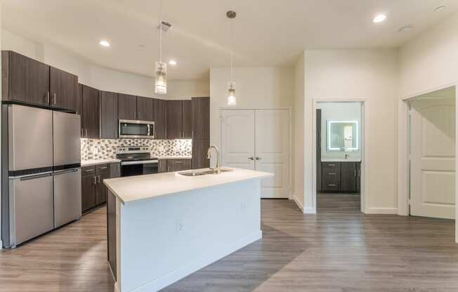 Efficient Appliances In Kitchen at Residences at 3000 Bardin Road, Texas