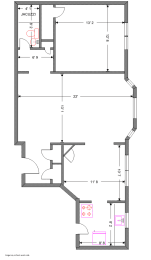 1 bed, 1 bath, 723 sqft, $945