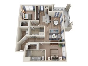 2 beds, 2 baths, 1,125 sqft, $2,716