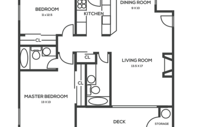 2 beds, 2 baths, 1,015 sqft, $2,695