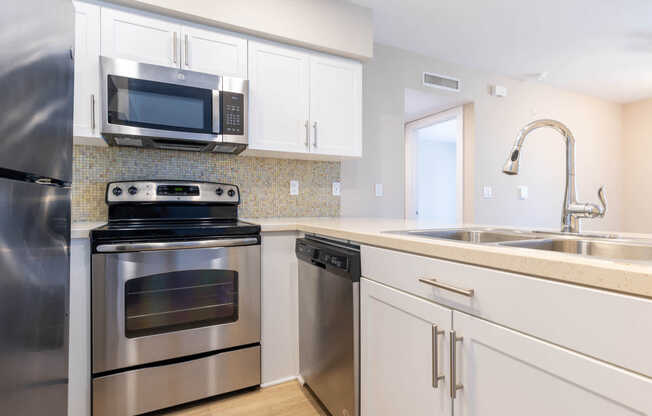 Kitchen with Stainless Steel Appliances