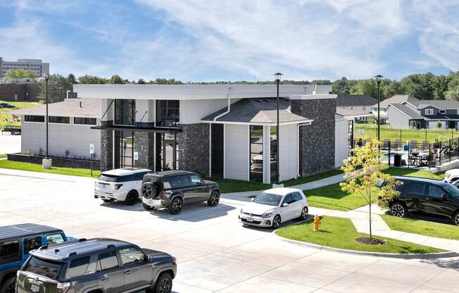 Clubhouse Exterior at The Parker in Papillion, NE