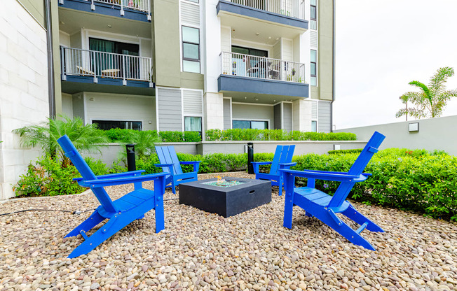 Outdoor Firepit Patio View at Lofts at South Lake, Clermont, 34711