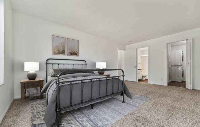 Bedroom with Plush Carpeting