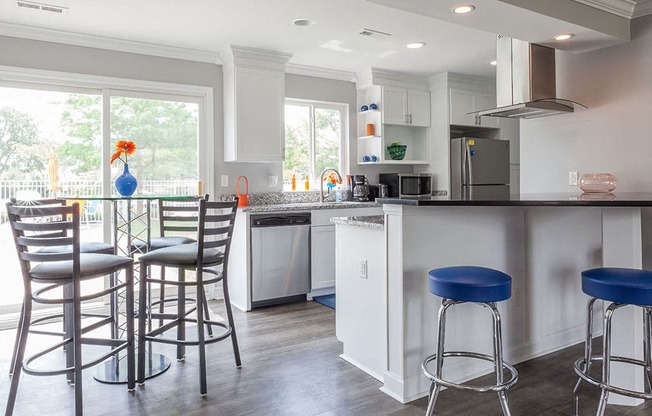 Modern Clubhouse Kitchen Area at Bainbridge Park