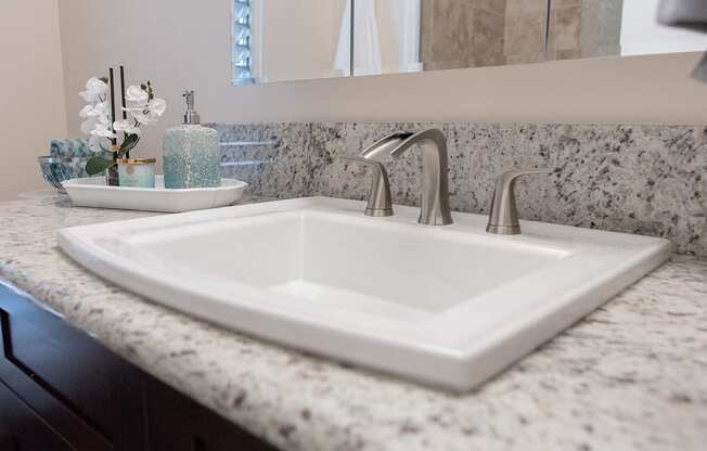 Waikiki Walina Apartments bathroom sink and vanity
