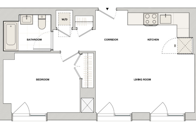 2 beds, 2 baths, $5,329, Unit 8D