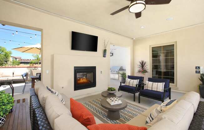 Resident clubhouse area at Artesa at Menifee Town Center