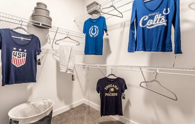 walk-in closet at Edge 35, Indianapolis, 46203