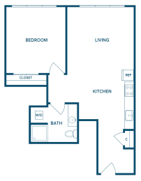 1 bed, 1 bath, 645 sqft, $1,899