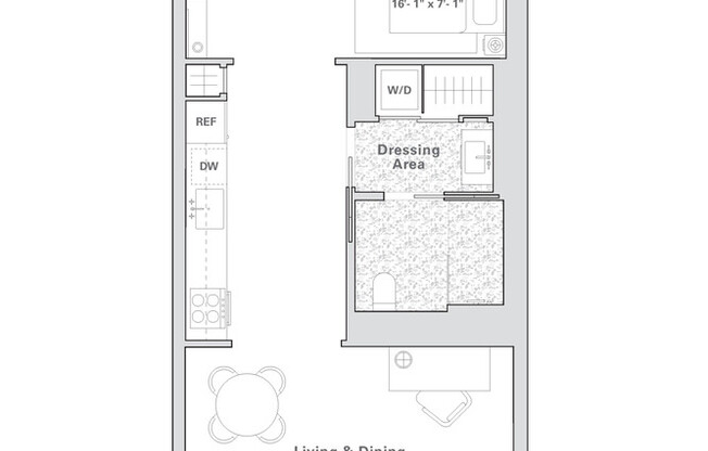 Studio, 1 bath, 706 sqft, $4,995, Unit 305
