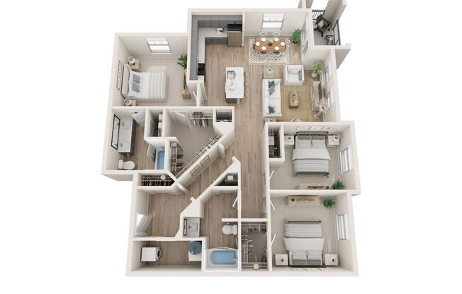 3 beds, 2 baths, 1,397 sqft, $1,699