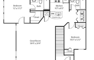 2 beds, 2 baths, 1,053 sqft, $1,689