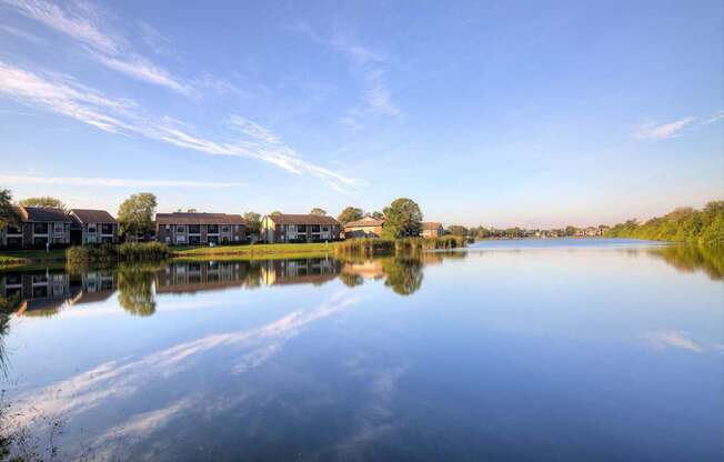 Great nature views dominate our community, such as this one of the lake.