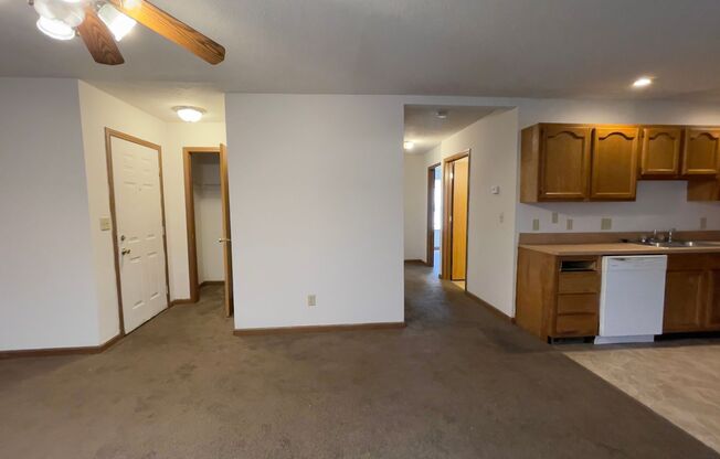 DOWNSTAIRS….2 Bedroom 1 Bath apartment