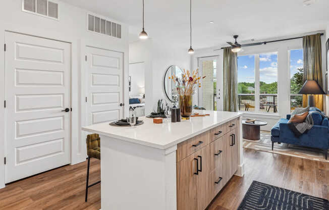 Kitchen with Stainless Steel Appliances and Breakfast Bar