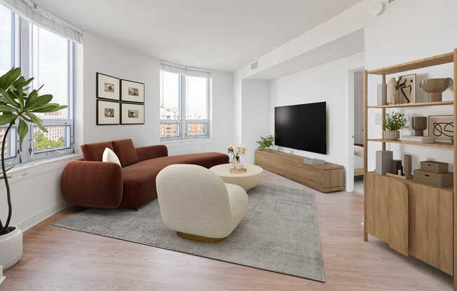 Living Room with Hard Surface Flooring