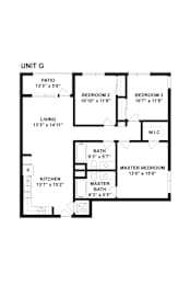 3 beds, 2 baths, 1,164 sqft, $3,699