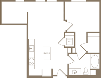 1 bed, 1 bath, 737 sqft, $3,548