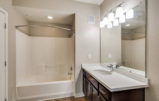 Spa-Inspired Bathroom at Pavona Apartments, San Jose, California