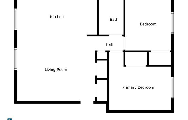 2 beds, 1 bath, 820 sqft, $950, Unit 1