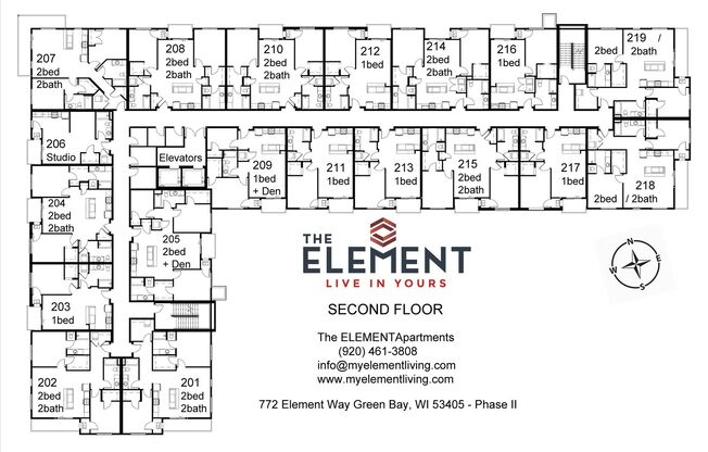 2 beds, 2 baths, 1,124 sqft, $2,065, Unit 210