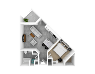 1 bed, 1 bath, 744 sqft, $1,625