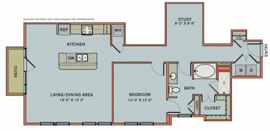 1 bed, 1 bath, 1,096 sqft, $2,917