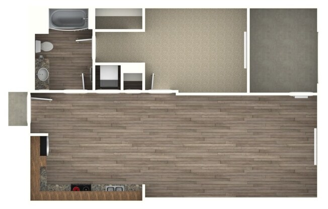 1 bed, 1 bath, 845 sqft, $2,596