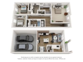 3 beds, 2.5 baths, 1,396 sqft, $2,175