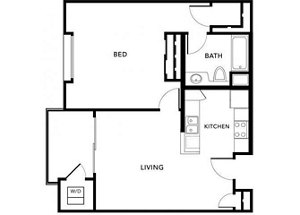 1 bed, 1 bath, 700 sqft, $2,438