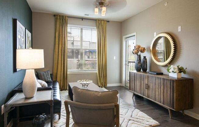 Living Room Interior at Watermark at Harvest Junction, Longmont, CO