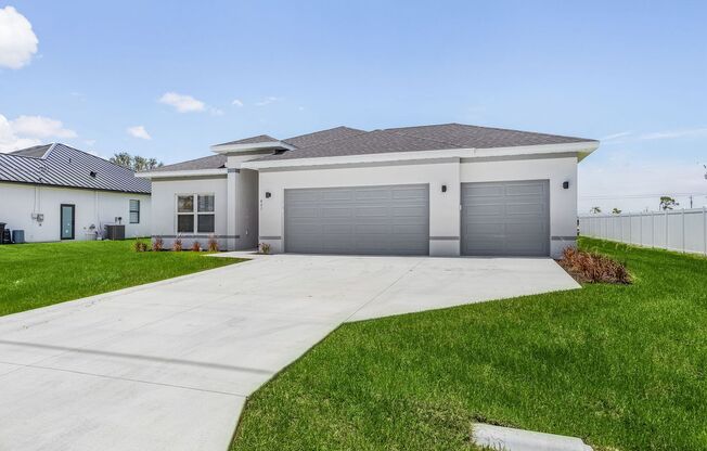Model Home available ; Be the first to rent this BRAND NEW, 3-CAR GARAGE home. 4 bed 2 bath home