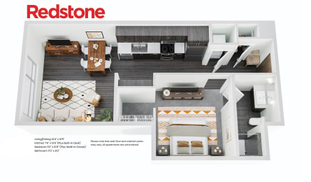 Studio, 1 bath, 632 sqft, $2,025