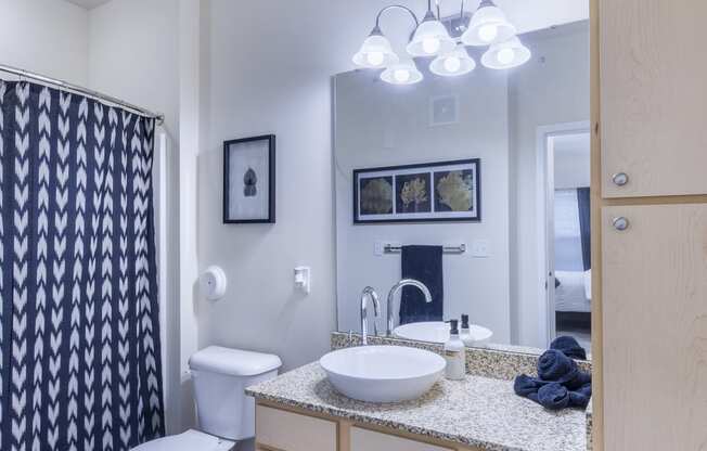 a bathroom with a sink and a toilet