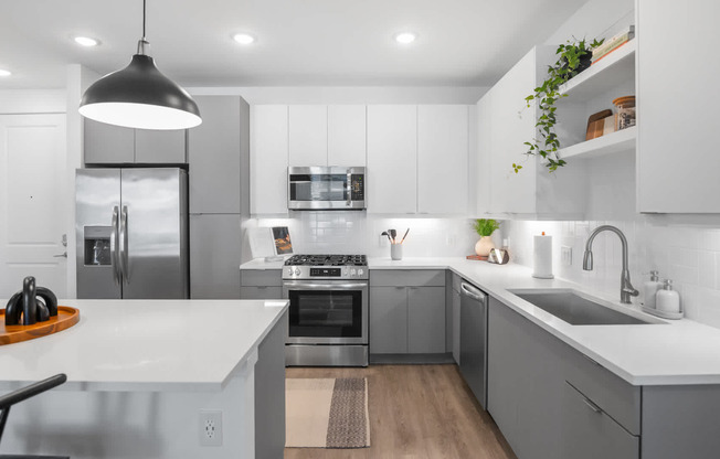 Kitchen with Stainless Steel Appliances