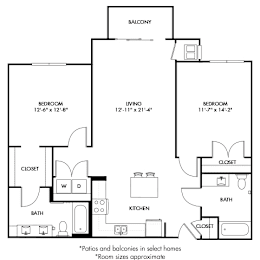 2 beds, 2 baths, 1,101 sqft, $2,095