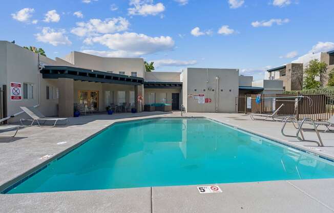 the swimming pool at our apartments in tempe