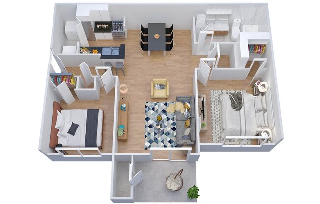 2 beds, 1 bath, 875 sqft, $2,173