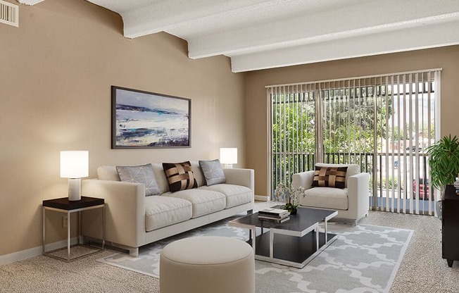 large living room with natural light