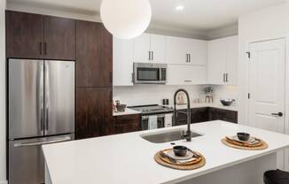 Trovita Rio Apartments in Tempe, Arizona Model Kitchen with Island