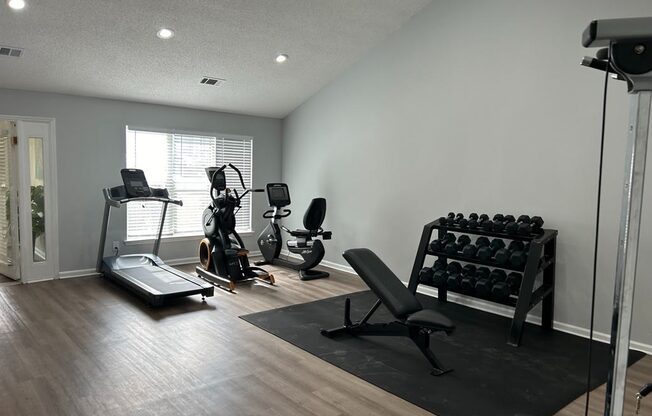 Gym at Willow Bend Apartments, Durham, NC