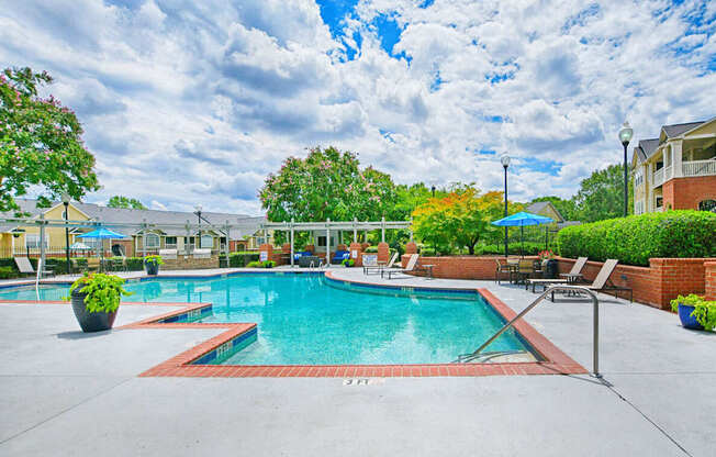 A large outdoor swimming pool at Braxton Woods Lake, Greenville, 29607