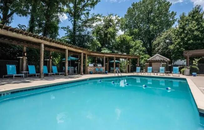 Blue Cool Pool at Latitude at Riverchase, Hoover, Alabama