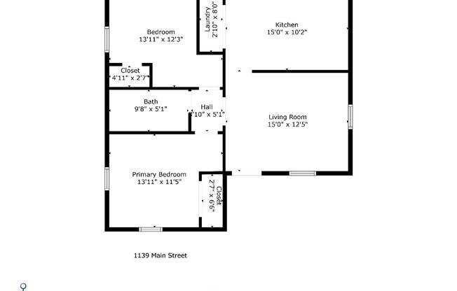 2 beds, 1 bath, $1,295